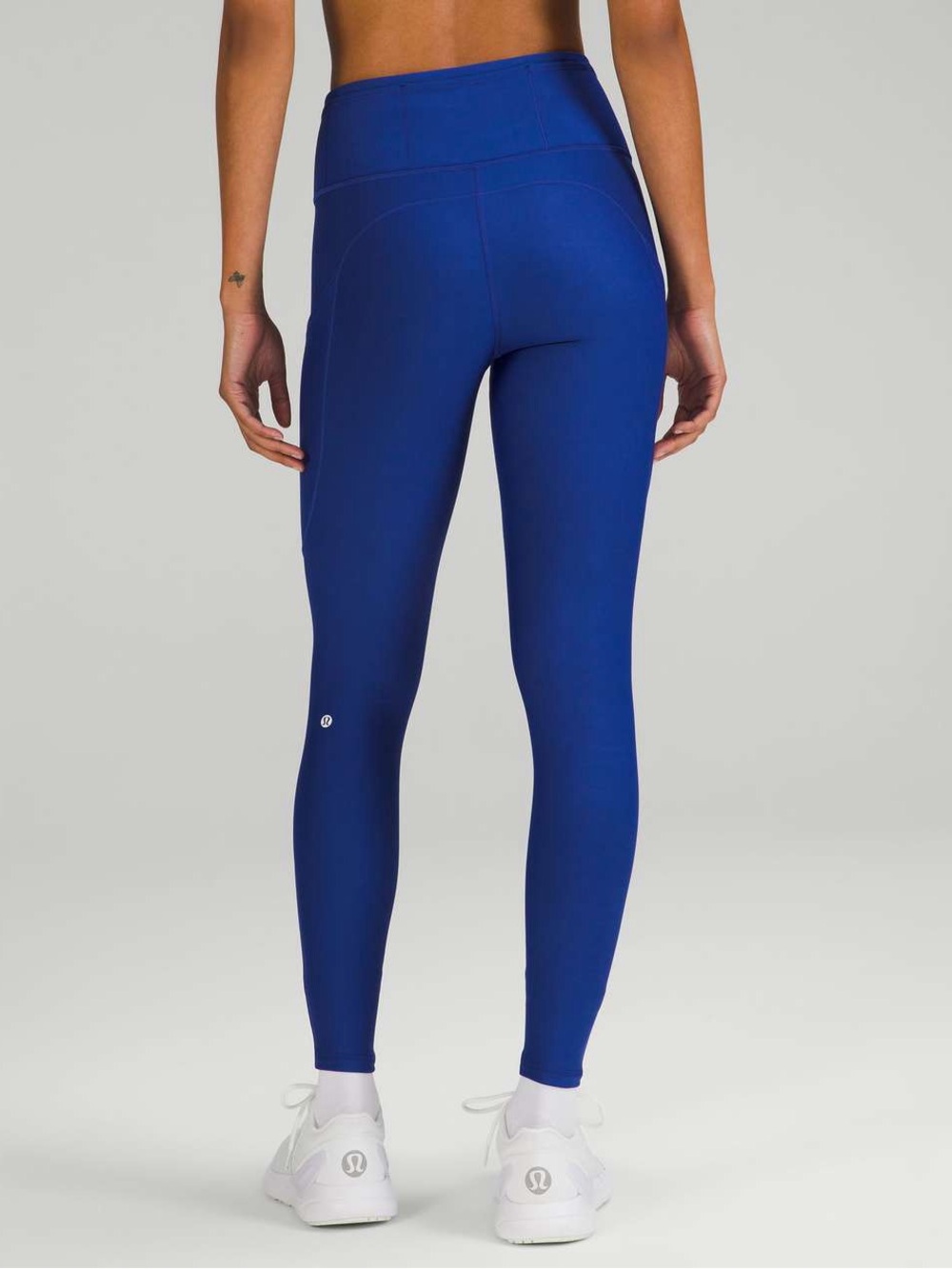 Lululemon Fast and Free High-Rise Fleece Tight 28" Psychic Blue Sz 4